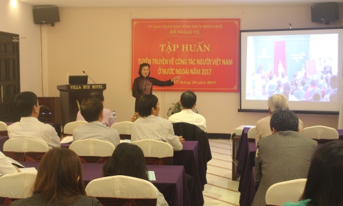 Tập huấn tuyên truyền về công tác người Việt Nam ở nước ngoài năm 2017